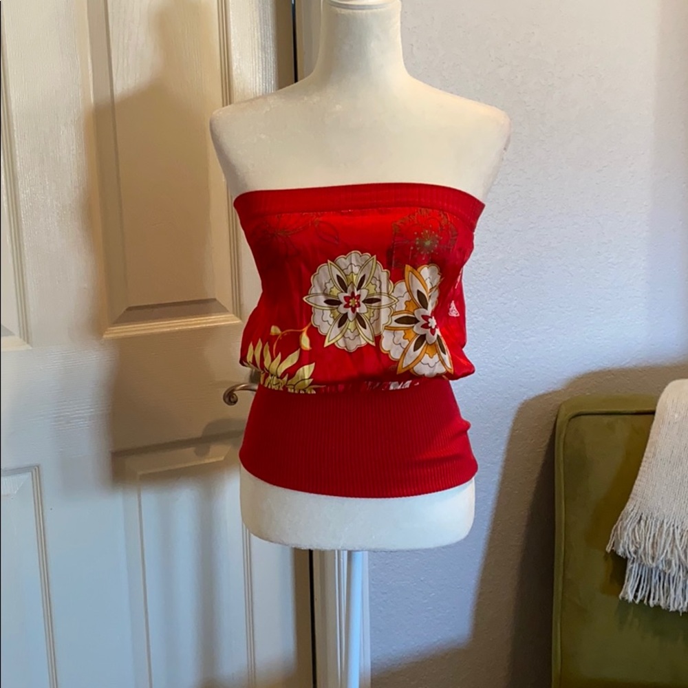 Bebe silk tube top